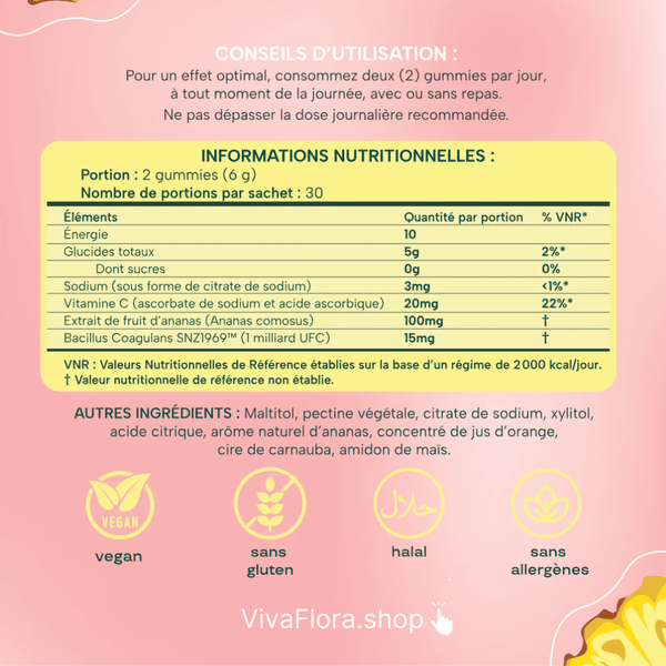 VivaFlora ~ Gummies Équilibre Intime Harmova